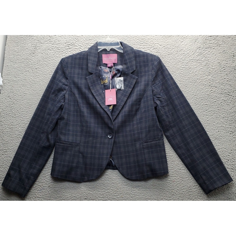 Savile Row Co. Blazer Jacket Womens XL Multi Single Breasted Elbow Patch Formal